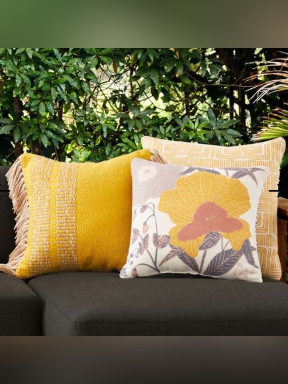 West Elm Indo Garden Reversible Indoor/Outdoor Cushion